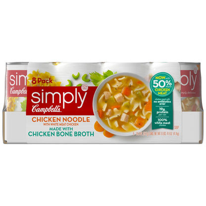 Campbell's Simply Chicken Noodle Soup 8-count pack