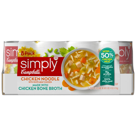 Campbell's Simply Chicken Noodle Soup 8-count pack