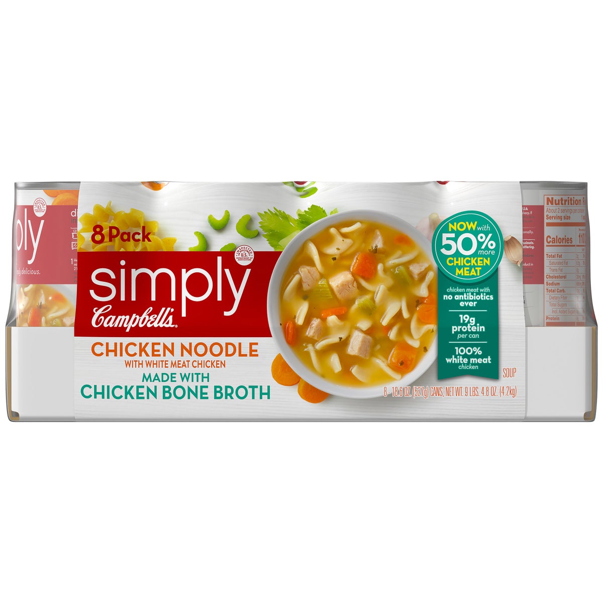 Campbell's Simply Chicken Noodle Soup pantry case