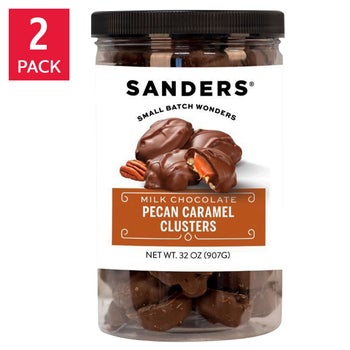 Premium chocolate pecan caramel clusters 32 oz