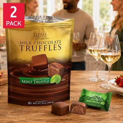 Utah Truffles milk chocolate mint truffles 16oz 2-pack