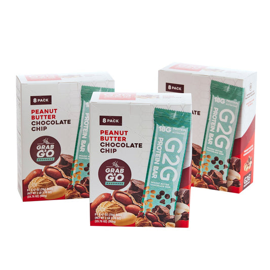 G2G peanut butter chocolate chip protein bars 24-count