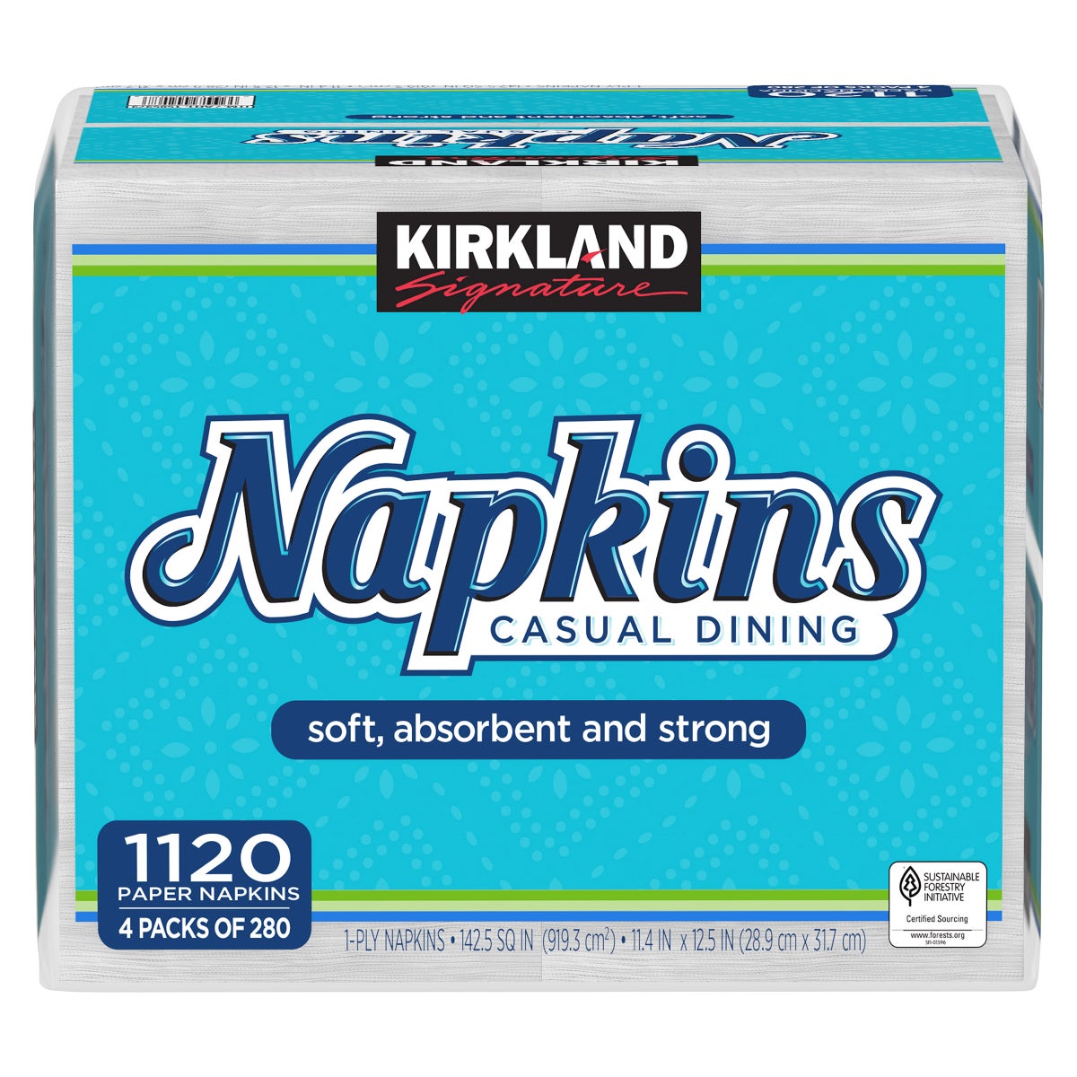 Kirkland Signature napkins bulk 4-pack for everyday use