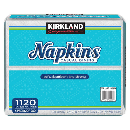 Kirkland Signature paper napkins 1,120 total count