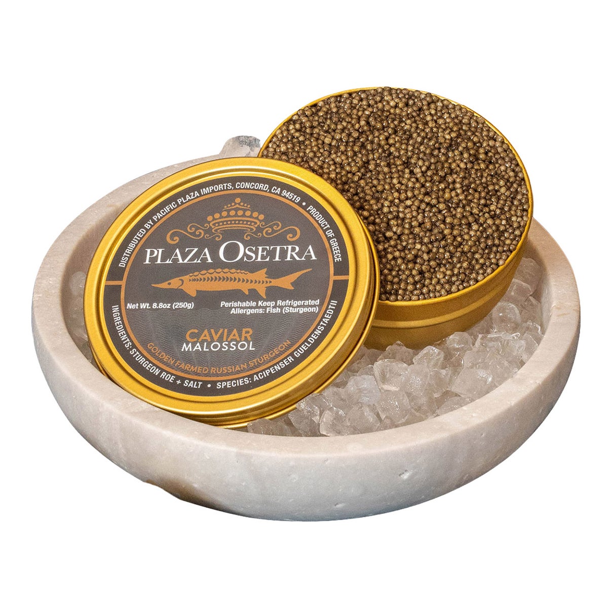 Plaza Golden Osetra Caviar 8.8 oz tin