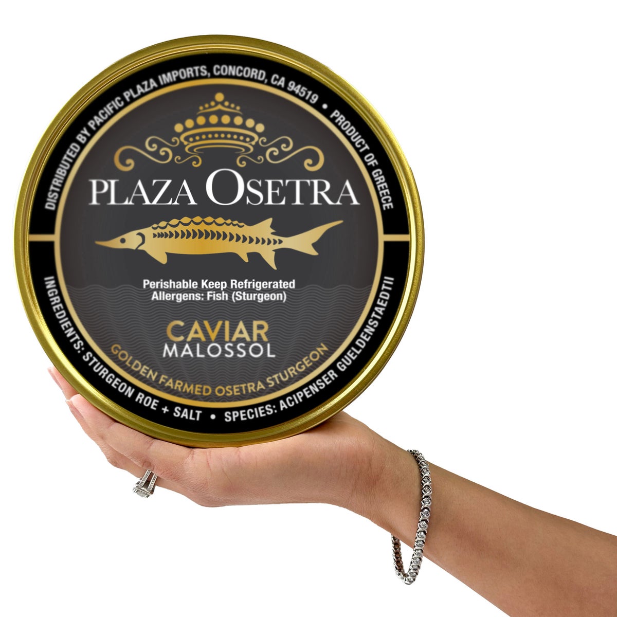 Plaza Golden Osetra caviar packaging