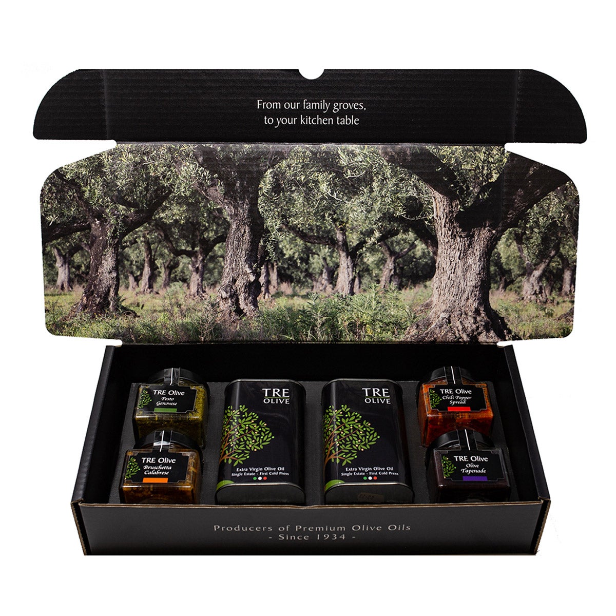 Gourmet Italian pantry gift set by TRE Olive