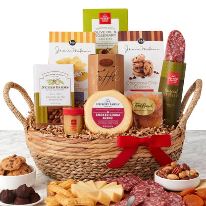 Hickory Farms sweet and savory snacks gift basket