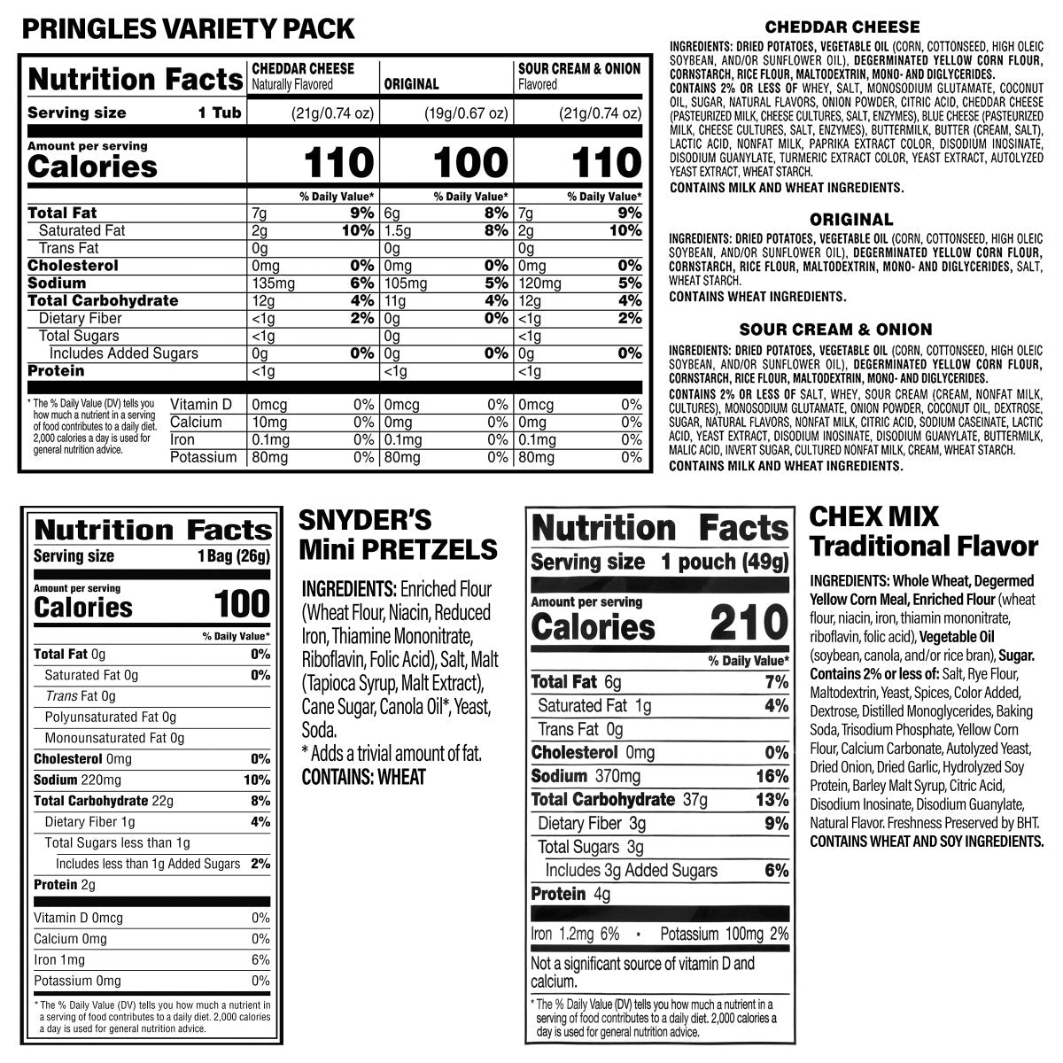 Packed snack box for office break room