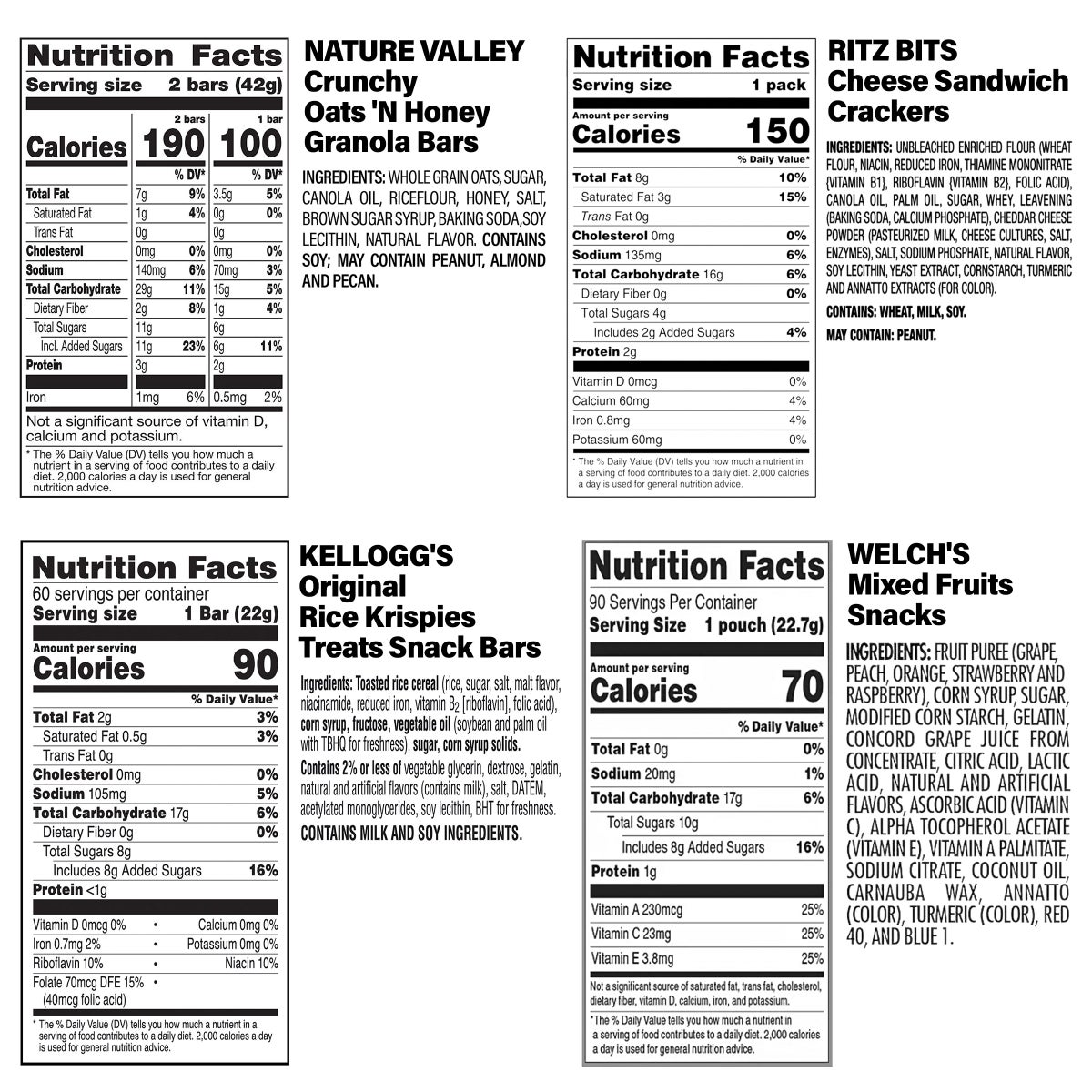 Grab-and-go snack variety box for work