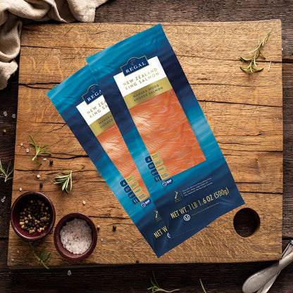Smoked New Zealand king salmon 2-pack fillets
