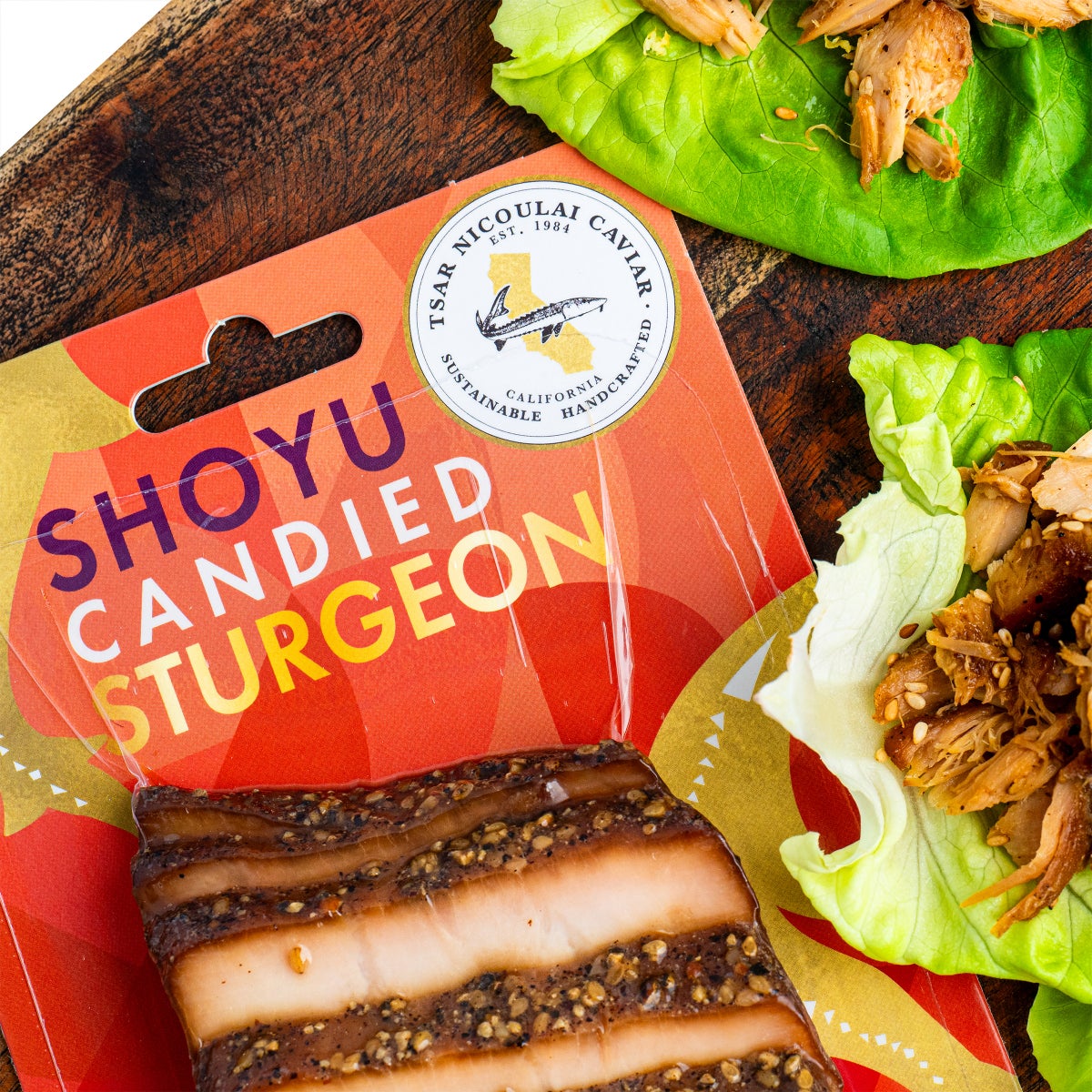 Tsar Nicoulai Estate smoked sturgeon 2.25 lb total weight