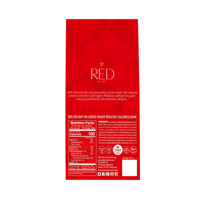 RED Delight chocolate bars for snacking