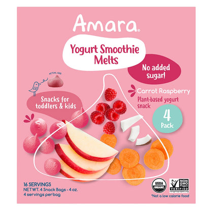 Amara organic carrot raspberry melts box