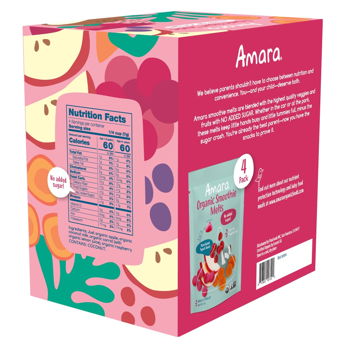 Amara plant based yogurt smoothie melts