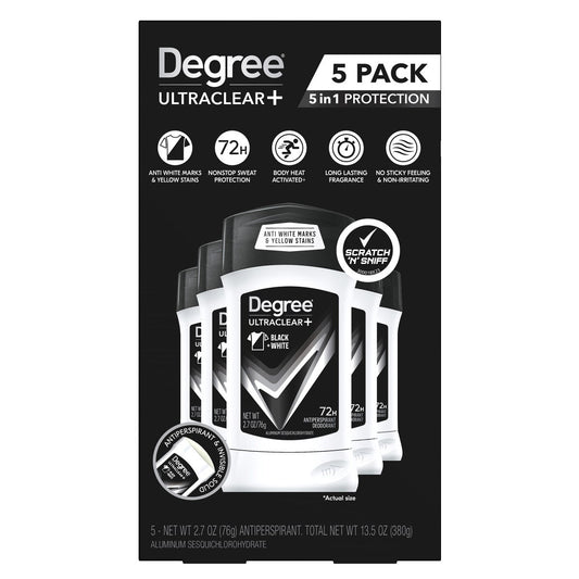 Degree Men UltraClear+ deodorant 5-pack