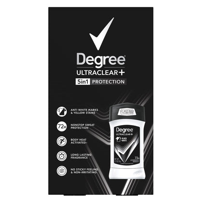 Degree Men antiperspirant deodorant for black and white clothes