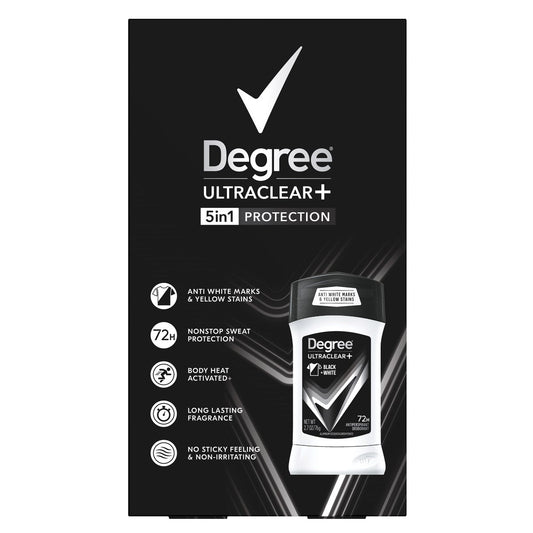 Degree Men antiperspirant deodorant for black and white clothes