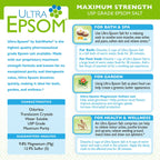 Medium grain Epsom bath salt for soaking