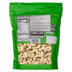 Unsalted unroasted organic cashews in resealable bag