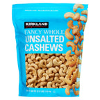 Kirkland Signature unsalted whole cashews 2.5 lb pouch