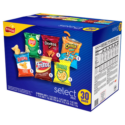 Frito Lay Select Mix 30-count variety pack