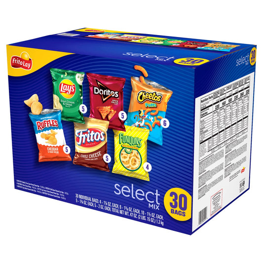 Frito Lay Select Mix 30-count variety pack