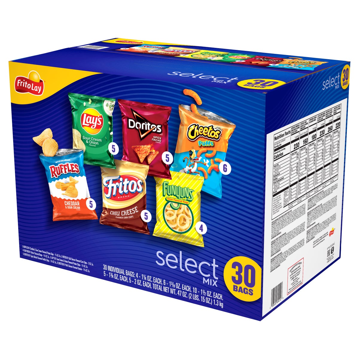 Frito Lay Select Mix pantry snack assortment