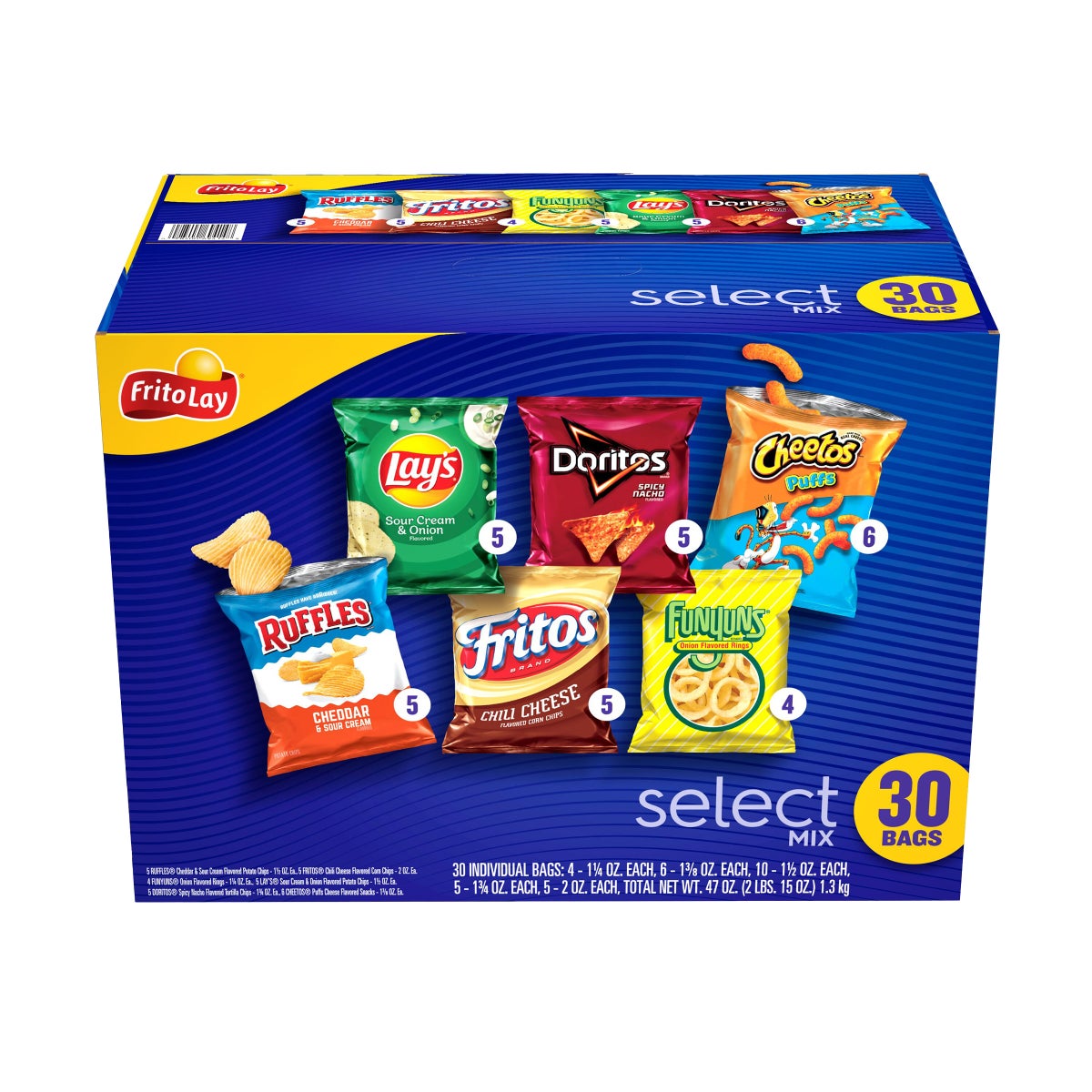 Frito Lay Select Mix family snack pack