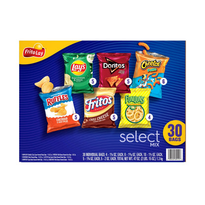 Frito Lay variety pack with 30 snacks