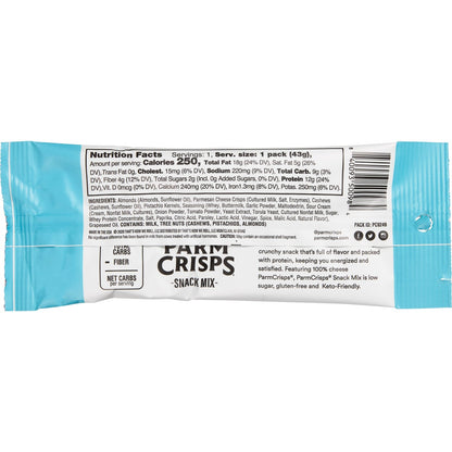 ParmCrisps keto friendly ranch snack mix bag