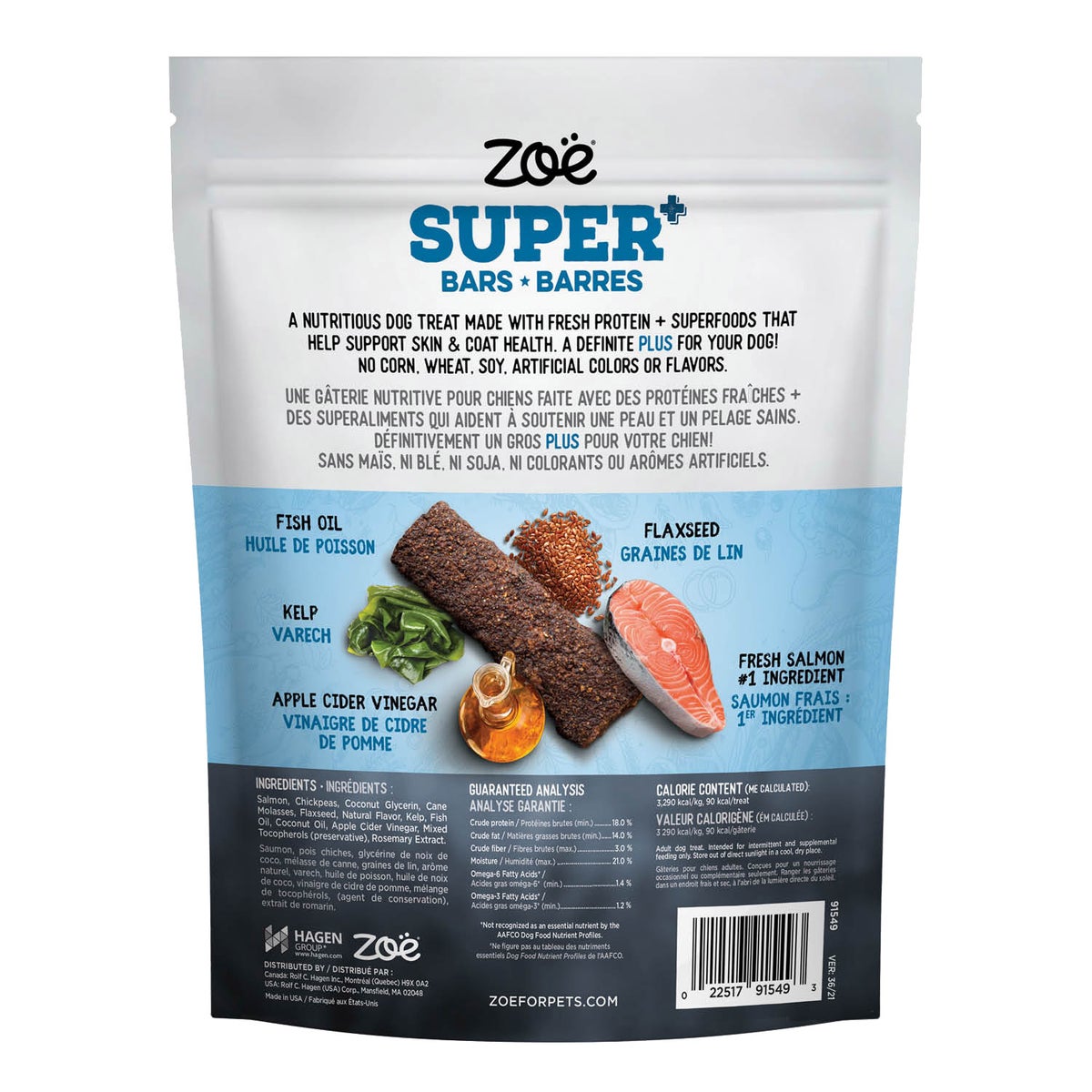 Zoe salmon recipe protein-packed dog treats
