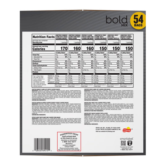 Frito Lay Bold Mix individual 1 oz snack bags