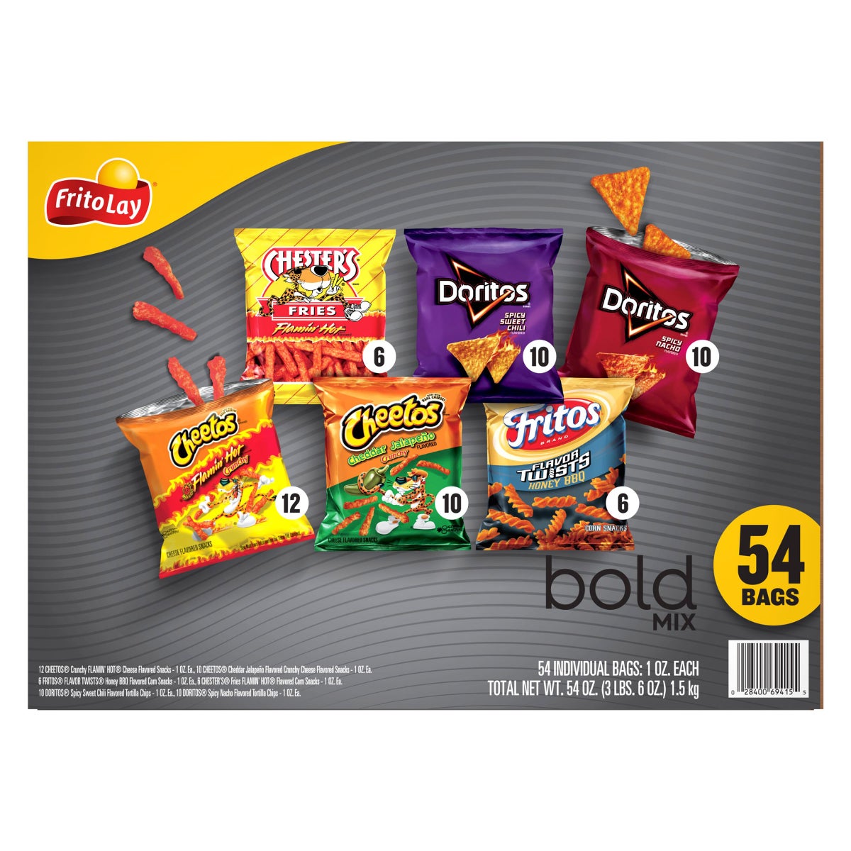 Frito Lay Bold Mix assorted snack variety