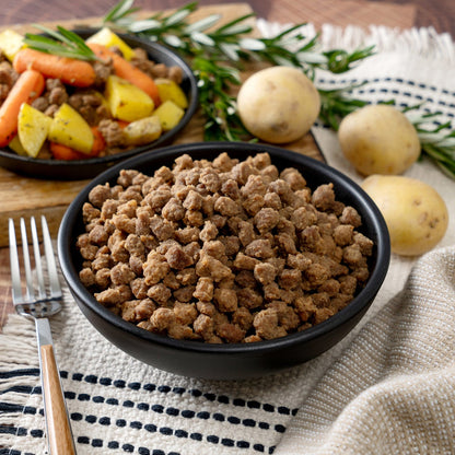 Shelf-stable protein meals in ReadyWise bucket