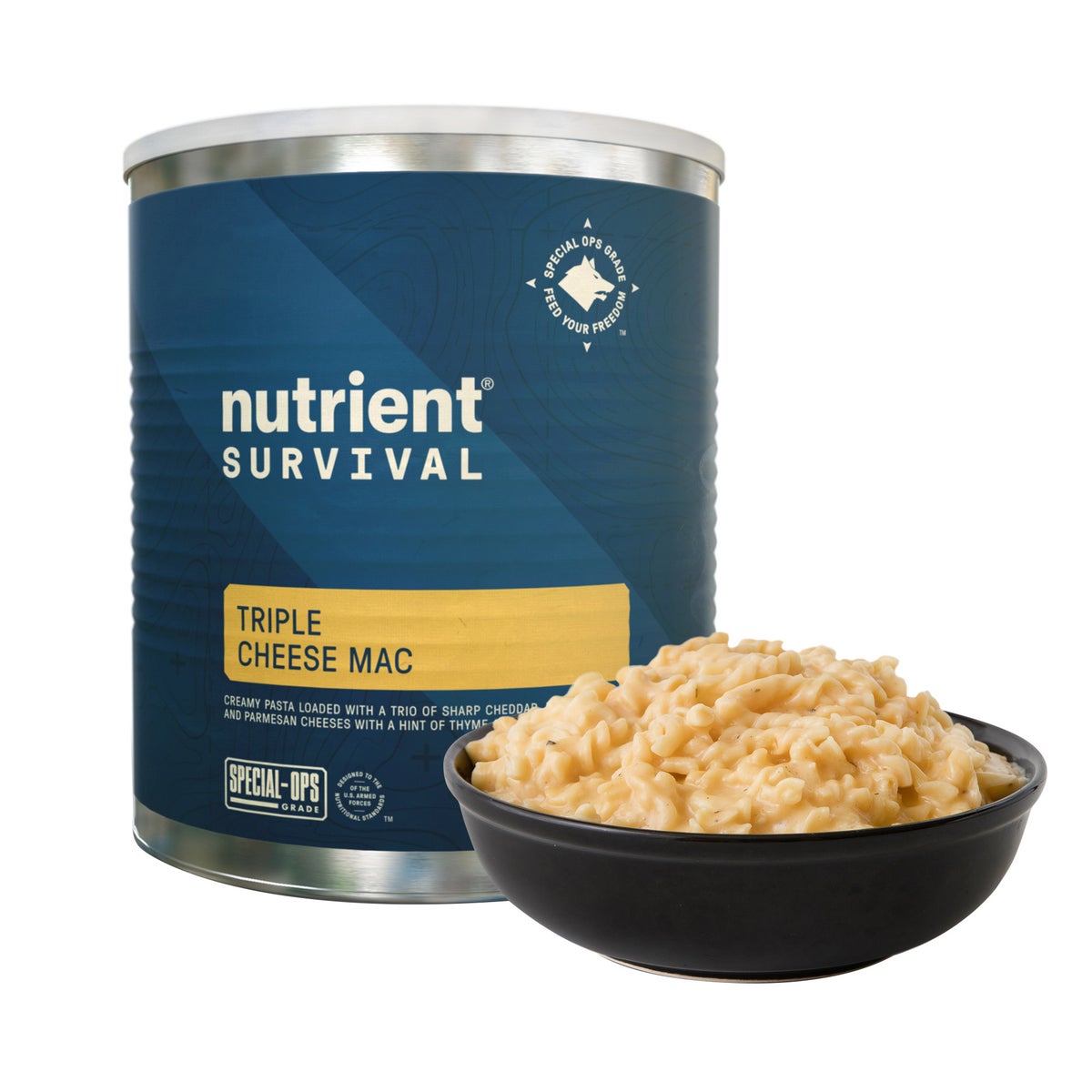 Freeze dried emergency food supply with 122 servings