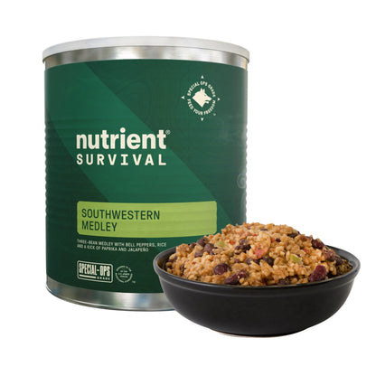 Emergency food kit by Nutrient Survival six can pack