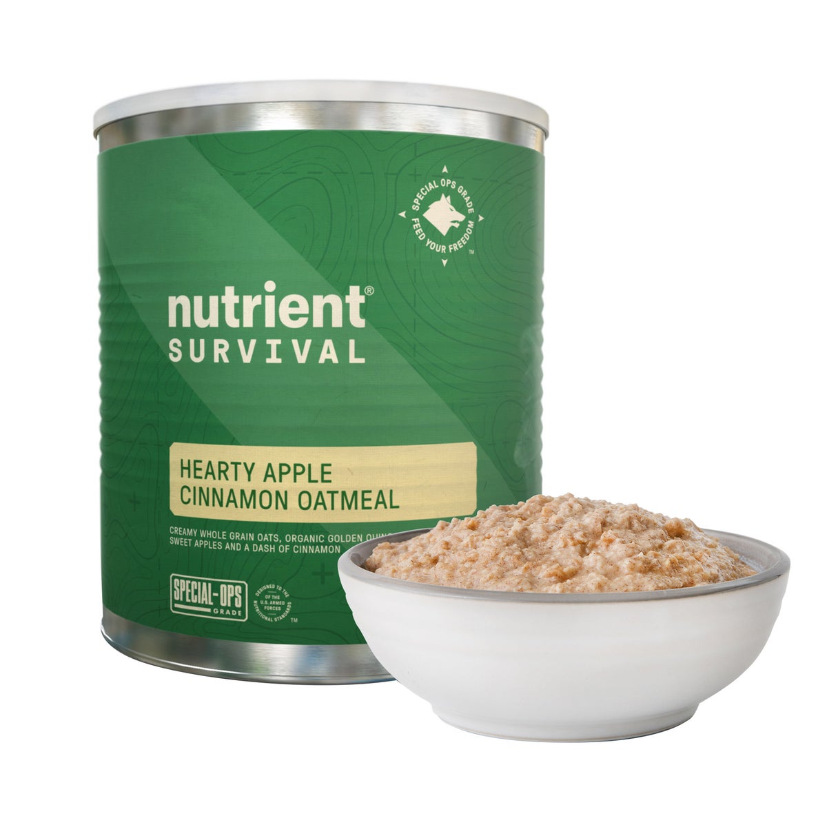 Resealable #10 cans of freeze dried emergency food