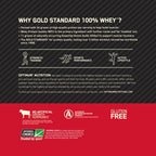 GOLD STANDARD 100% WHEY chocolate protein powder, 74 servings