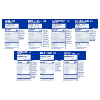 Mountain House emergency food cans pallet