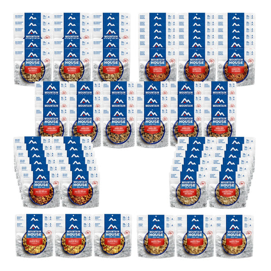 Mountain House 30-day emergency meal kit with 90 pouches