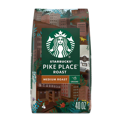Starbucks Pike Place medium roast ground coffee 40 oz