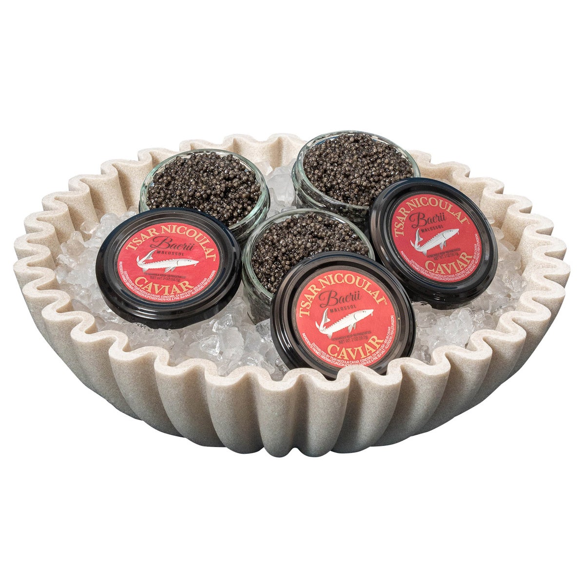 Tsar Nicoulai Baerii caviar 3-pack 2 oz jars