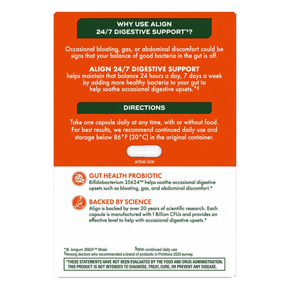 Align probiotic supplement for digestive support