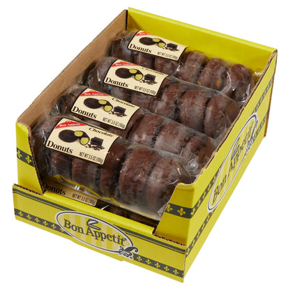 Bon Appetit mini chocolate donuts 6-pack snack box