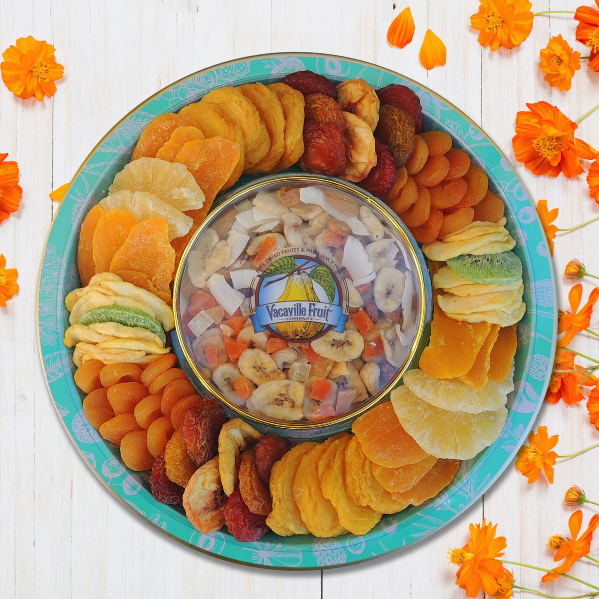 Vacaville tropical medley gift tin tray 36 oz