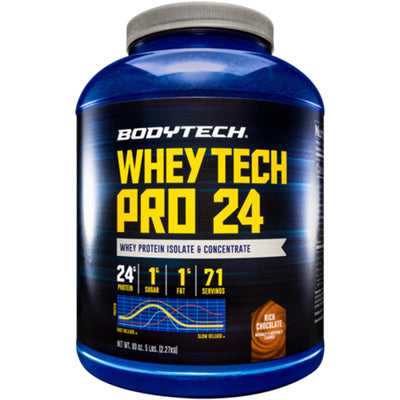 BodyTech Whey Tech Pro 24 Rich Chocolate protein powder