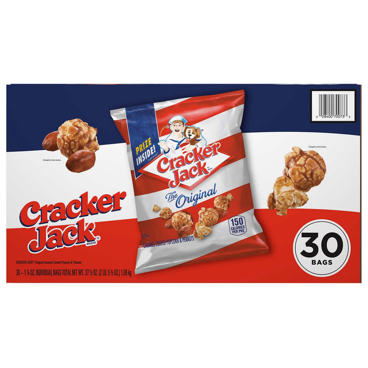 Original Cracker Jack sweet and salty popcorn snack