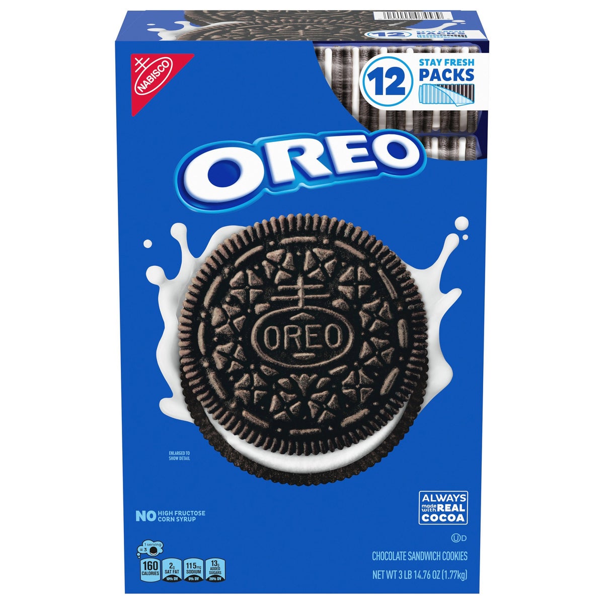 OREO chocolate sandwich cookies 12-count pack