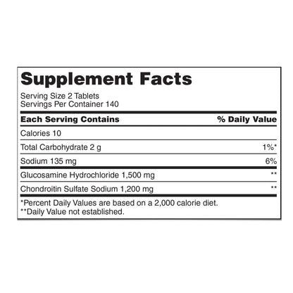 Kirkland Signature glucosamine chondroitin value size